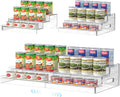 Expandable Can Organizer for Pantry, 3-Tier Adjustable Can Storage Holder