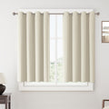ChrisDowa Birch Blackout Curtains 45 Inches Long 2 Panels for Bedroom