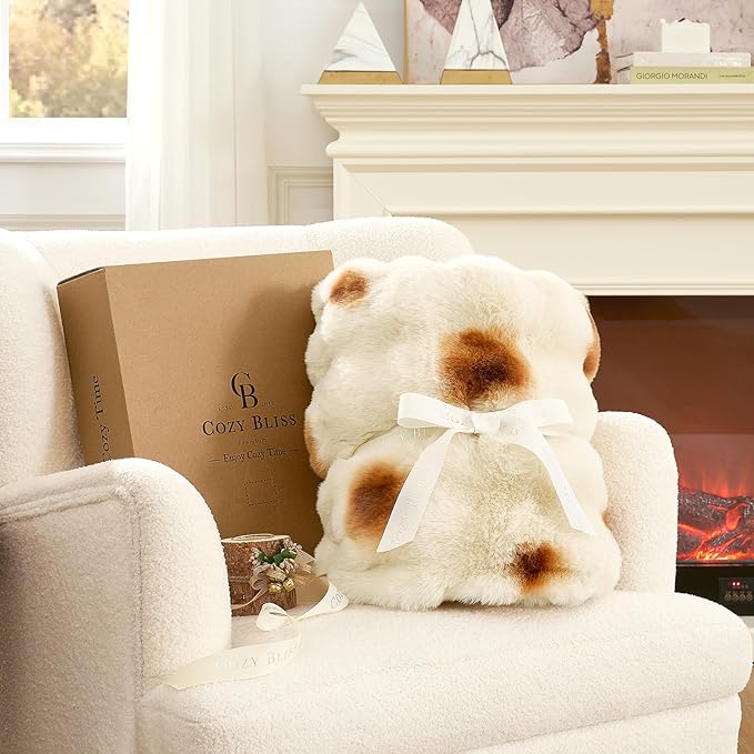 Cozy Bliss Burrito Faux Fur Throw Blanket - Image 4