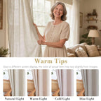 H.VERSAILTEX Elegant Natural Linen Semi Sheer Blended Energy Efficient Light - Image 3