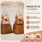 ZEDODIER 2 Pack Purse Hanger, Purse Organizer for Closet, Holds 12 Bags
