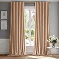 MIULEE Blush Beige Velvet Curtains 96 inches by MIULEE