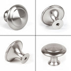 30 Packs Kitchen Cabinet Knobs Brushed Silver-Pull Hardware Handle,Drawer Knobs for Cupboard Door Drawer with Long Short Screws
