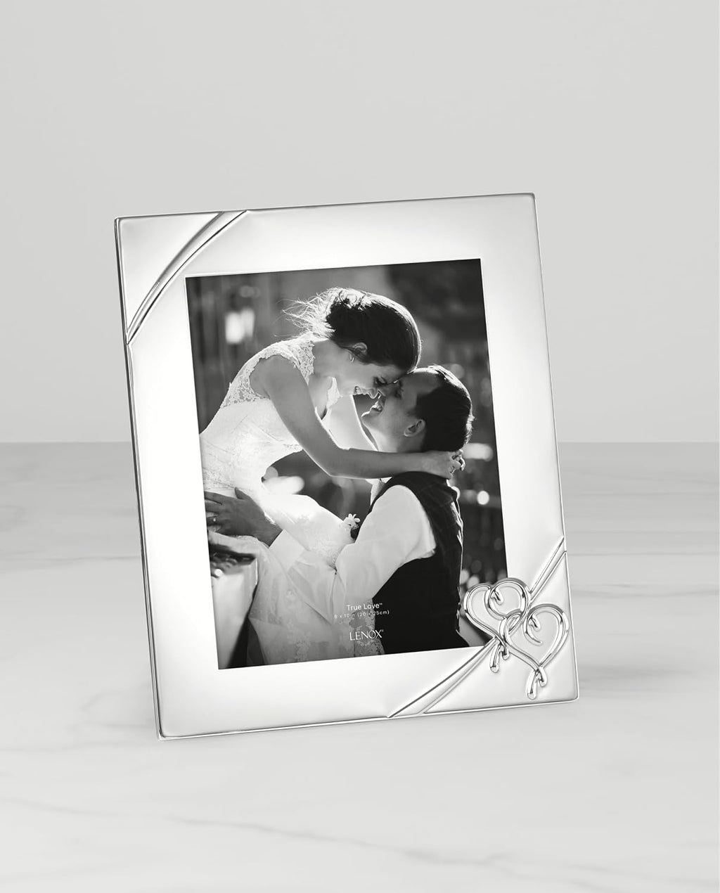 Lenox True Love 8x10 Wedding Silverplate Picture Frame