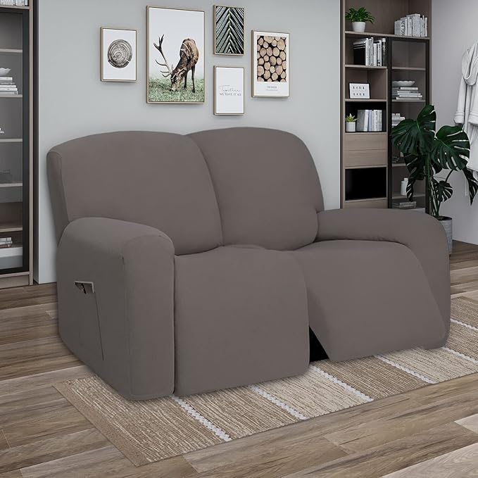 PureFit Super Stretch Loveseat Recliner Sofa Couch Cover - Image 2