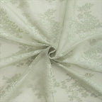 YJ YANJUN Vintage Lace Curtains 54 Inch Length-Victorian Floral Pattern Sage - Image 5