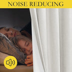 NICETOWN 100% Absolutely Blackout Linen Curtains - Image 3