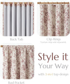 jinchan Blackout Floral Curtains - Image 4