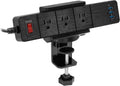 Mount-It! Desk Clamp Power Strip, 3 Outlets & 3 USB Ports