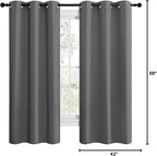 NICETOWN Grey Blackout Curtain Panels - Image 10