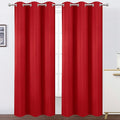 LEMOMO Blackout Curtains 38 x 84 inch/Bright Red Curtains Set of 2 by Lemomo