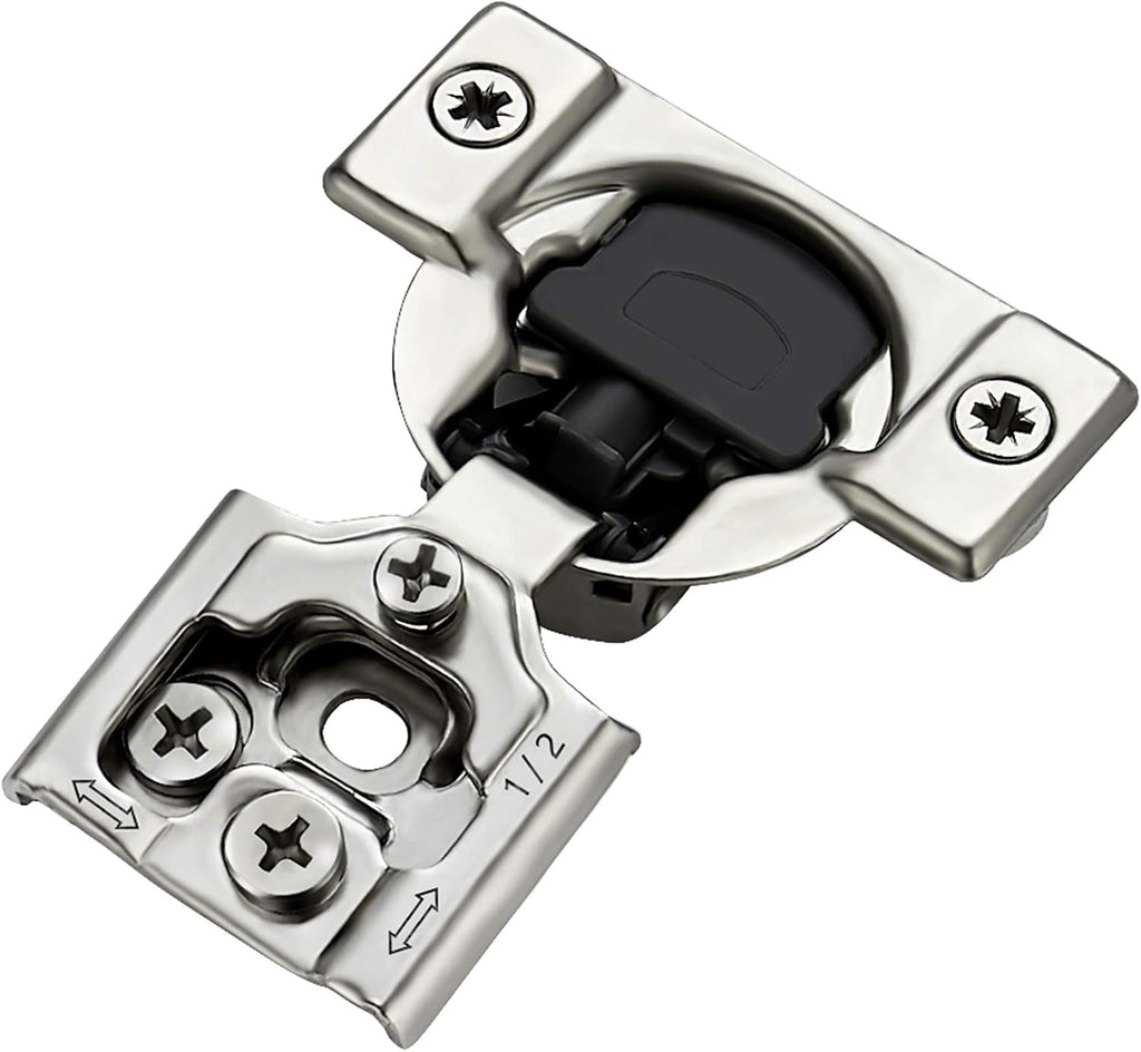 Soft Close Hinges for Kitchen Cabinet Hinges, 1/2 Inch Overlay, 60 Pack