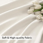 MIULEE Ivory Back Tab Blackout Curtains 84 Inch Length 2 Panels Set - Image 6