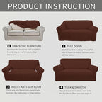 Easy-Going Stretch Loveseat Slipcover 1-Piece Sofa Cover Furniture Protector - Image 6
