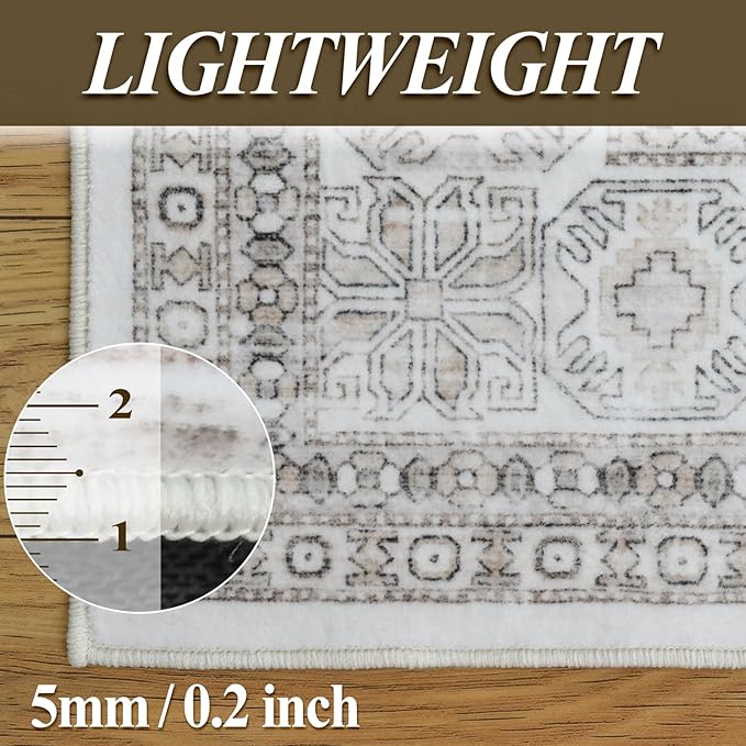 Area Rugs 8x10 for Living Room, Washable Boho 8x10 Area Rugs for Bedroom - Image 4