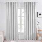 Deconovo Blackout Curtains, Thermal Insulated, W52 x L84 2 Panels, Back Tab by Deconovo