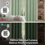 Simplebrand Ava Light Green Blackout Curtains - Image 6