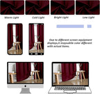 Simplebrand Ava Burgundy Blackout Curtains - Image 9