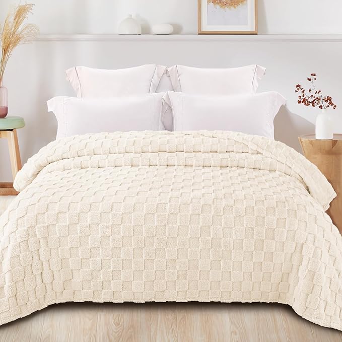 Exclusivo Mezcla Queen Size Flannel Fleece Blanket, Super Soft and Warm - Image 3