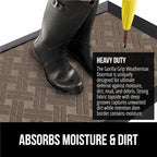 GORILLA GRIP 100% Waterproof All-Season WeatherMAX Doormat 35x23, US Designed - Image 5