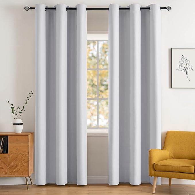 MIULEE Room Darkening Curtains, Thermal Insulated Drapes Solid Window Treatment by MIULEE