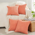 Fancy Homi 4 Packs Boho Coral Decorative Throw Pillow Covers 18x18 Inch by Fancy+Homi