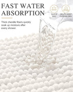 Smiry Thick Bathroom Rugs 30x20, Extra Soft Absorbent Chenille Bath Mat