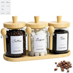 3-Pack 20oz Glass Coffee Container Set