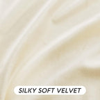 RYB HOME Cream Velvet Curtains 96 inch, Light Dimming White Window Curtains - Image 7
