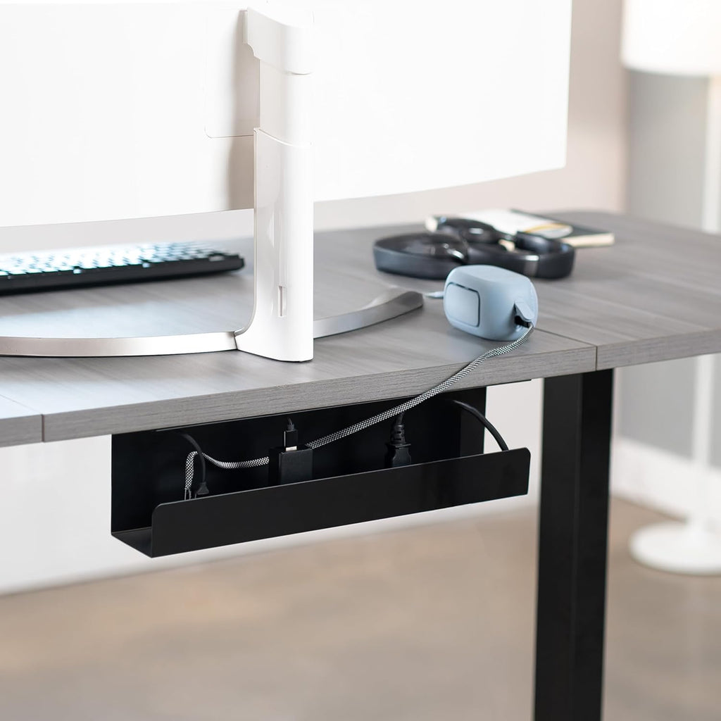 VIVO Extra Deep Under Desk Cable Management Tray, 16.5", Holds 11 lbs