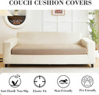 Couch Covers for 3 Cushion Sofa Pet Friendly Couch Cushion Covers Universal - Image 3