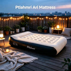 Queen Air Mattress Full with Built in Pump for Camping 16" High Speed Inflatable Mattress Inflation Completed in 3 Minutes, Luxury Blow up Mattress Comfort Flocked Airbed for Guest,Home