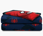 Jay Franco Kids Sheet Set with Fitted, Flat Sheets & Pillow Cover - Ultra-Soft Bedding with Pillowcase for Room Decor, Blue - Spiderman, 3 Piece Twin