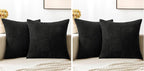 MIULEE Black Decorative Throw Pillow Covers 18x18 Inch by MIULEE