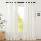 NICETOWN Beige Sheer Curtains Extra Long 135 inch Length by NICETOWN