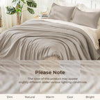 Litanika Queen Comforter Set, 3 Pieces Lightweight Solid Bed Set