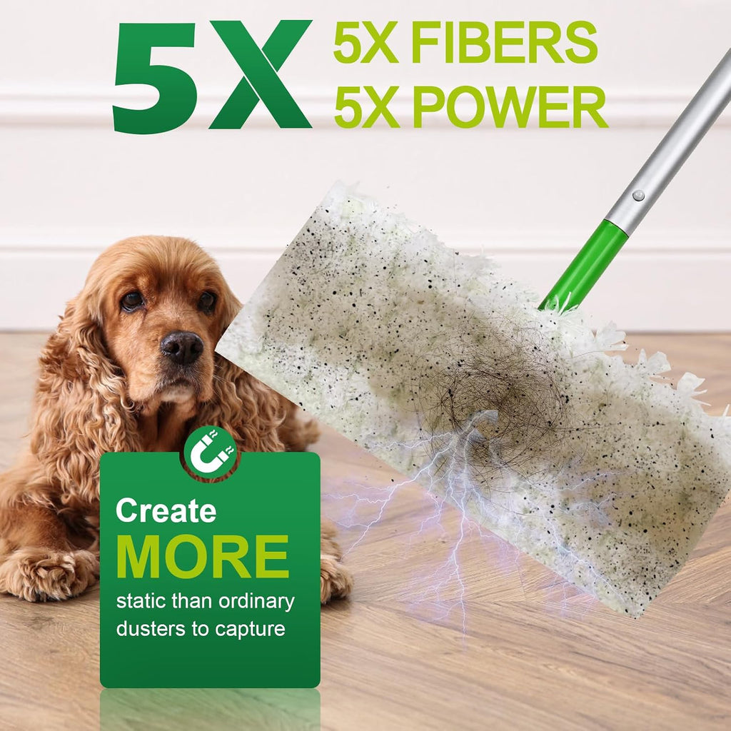 100Pcs Heavy Duty Dry Cloths Compatible with Swiffer Sweeper Mop