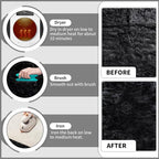 Ciicool Faux Fur Rug Black Fluffy Area Rugs - Image 6
