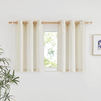 NICETOWN Linen 36 inch Curtains by NICETOWN