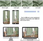 Simplebrand Ava Light Green Short Blackout Curtains - Image 8