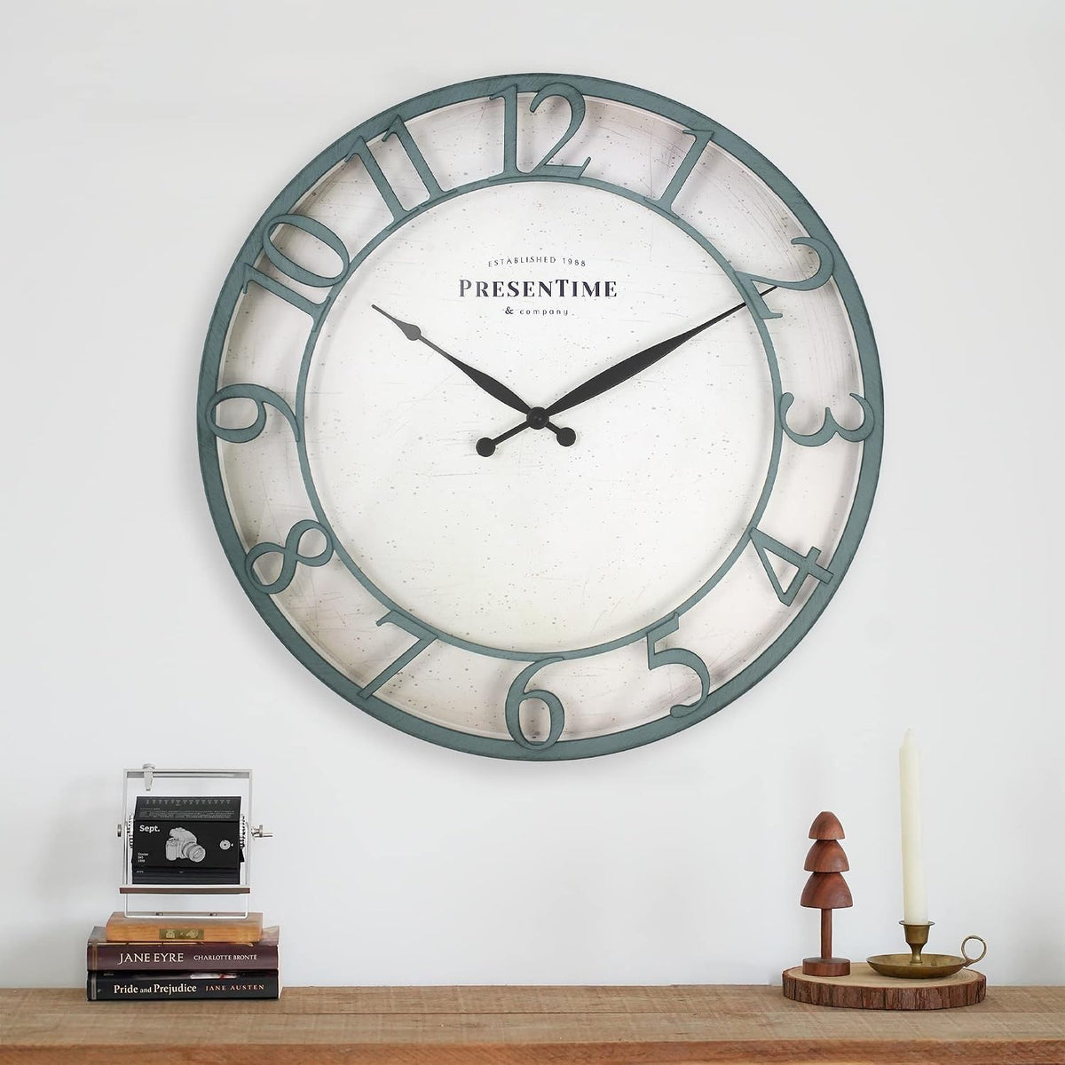 Presentime 21" Farmhouse Series Wall Clock