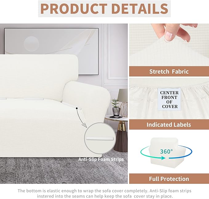 Easy-Going 100% Waterproof Oversized Chair Couch Cover, Dual Waterproof Sofa - Image 4