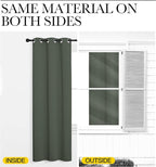 NICETOWN Dark Mallard Blackout Draperies Curtains - Image 6