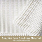 RESARE Waffle Bath Mat, Super Absorbent Non Slip, Machine Washable, Ultra Soft - Image 2