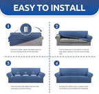 KEKUOU Stretch Loveseat Sofa Cover Slipcover, Couch Covers - Image 6