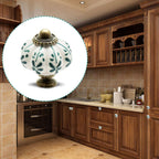 12pcs Ivory Pumpkin Knobs, Leaf Pattern Cabinet Knobs