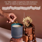 CAFTARI Luxury Aromatherapy Candle | Jasmine & Neroli Scented | 60 Hour Burn | Clean Coconut Soy Wax | Vegan, Gift-Ready Candle for Sleep & Home Spa Feel | Nidra