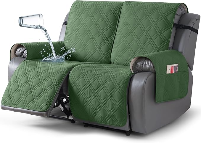 TAOCOCO 100% Waterproof Loveseat Recliner Covers 2 Seater, Split Loveseat Covers by TAOCOCO