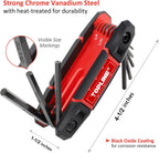 Topline 25-Piece Folding Allen Wrench Set and 5-Piece Pliers Set, Pliers Tool Set for Basic Home Maintenance