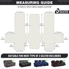 TAOCOCO 100% Waterproof Recliner Sofa Cover, Non Slip Split Couch Covers - Image 5